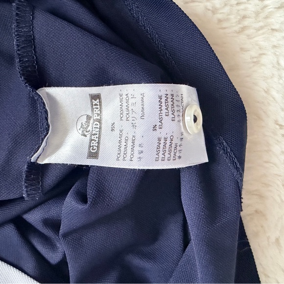 Grand Prix Navy and White Equestrian Polo Shirt - Picture 3 of 5